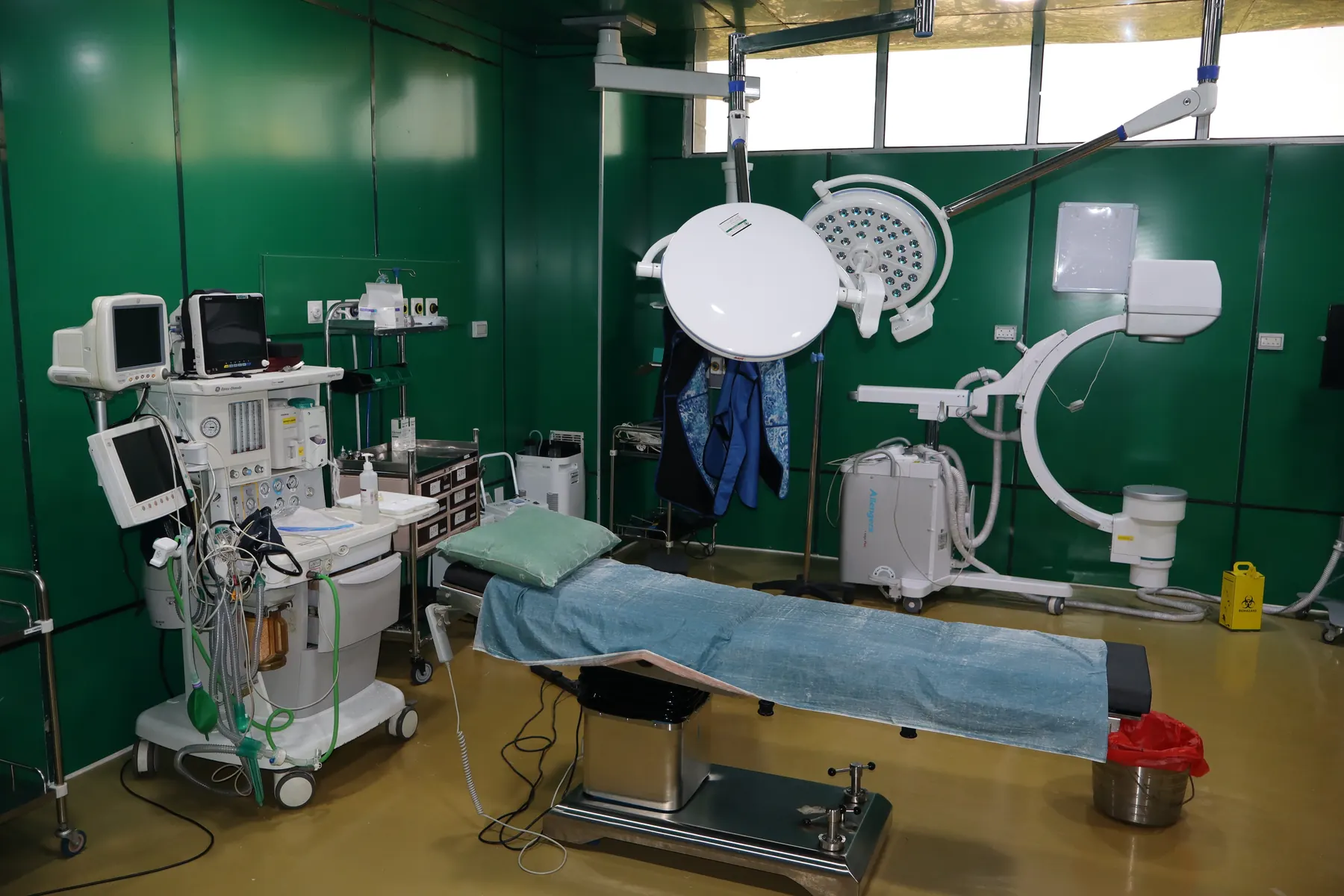 Modern operating theatre at The Veteran Mission Hospital